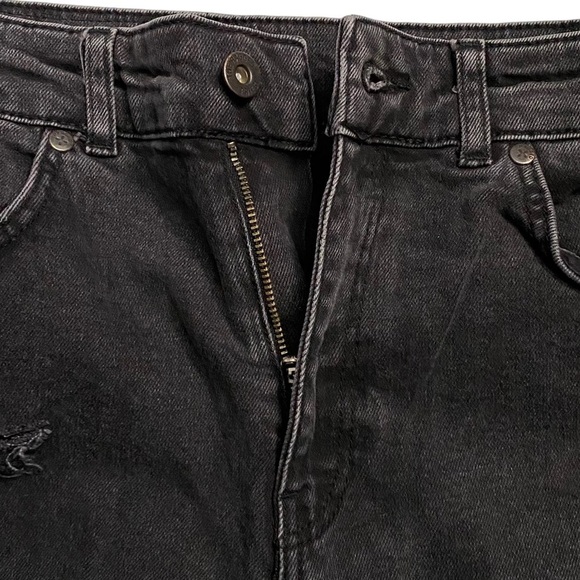 The Ragged Priests High Rise Slim Straight Leg Black Jeans Distressed Ripped 30 - Picture 12 of 15